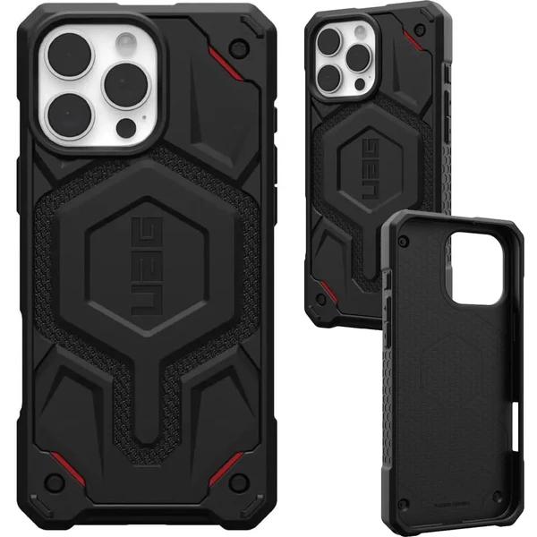 Чорний кевларовий чохол Urban Armor Gear Monarch Pro Mag для iPhone 16 Pro Max