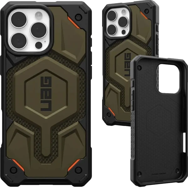 Оливково-чорний чохол з кевларом Urban Armor Gear Monarch Pro Mag для iPhone 16 Pro Max