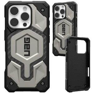 Черный чехол с углеродным волокном Urban Armor Gear Monarch Pro Mag для iPhone 16 Pro 840283914461 - Фото 1