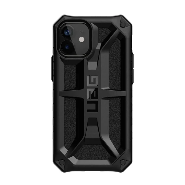 Противоударный черный чехол UAG Monarch Series Black для iPhone 12 mini в Броварах