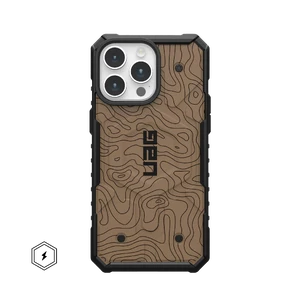 Противоударный чехол UAG Pathfinder Case MagSafe Flat Dark Earth Topography для iPhone 16 Pro Max
