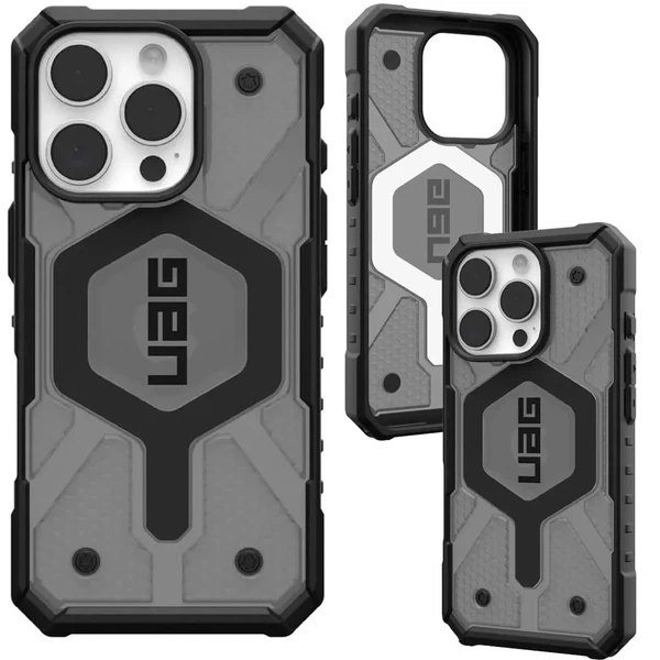 Прозрачный чехол с черной рамкой Urban Armor Gear Pathfinder Mag для iPhone 16 Pro