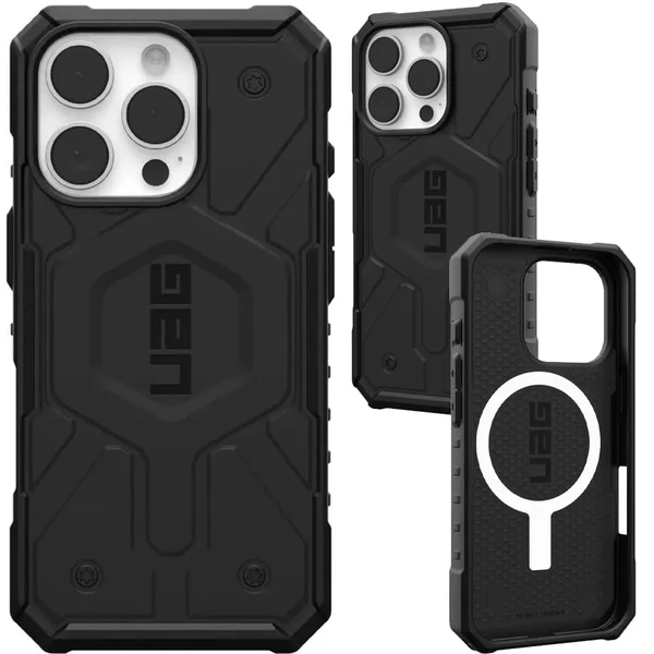 Черный противоударный чехол Urban Armor Gear Pathfinder Mag для iPhone 16 Pro
