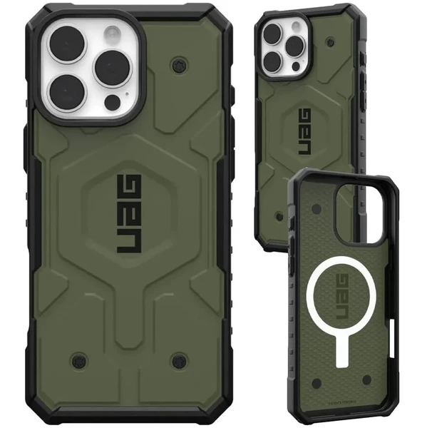 Оливково-черный чехол Urban Armor Gear Pathfinder Mag для iPhone 16 Pro Max