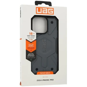 Серый чехол с черной рамкой Urban Armor Gear Pathfinder Mag для iPhone 16 Pro - Фото 10