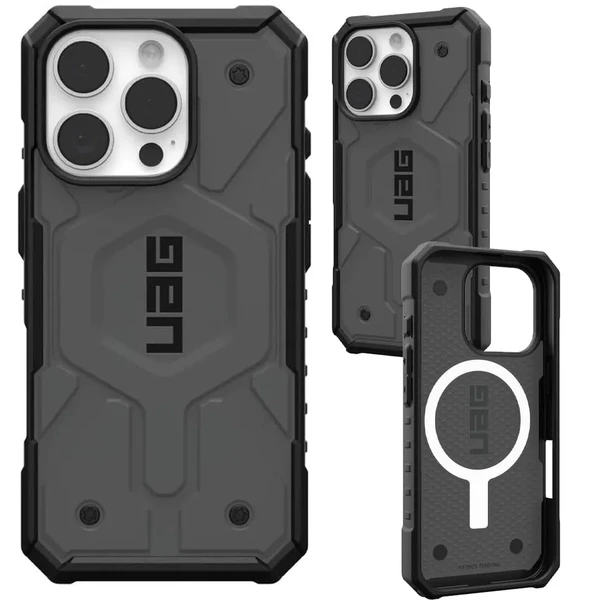 Сірий чохол з чорною рамкою Urban Armor Gear Pathfinder Mag для iPhone 16 Pro