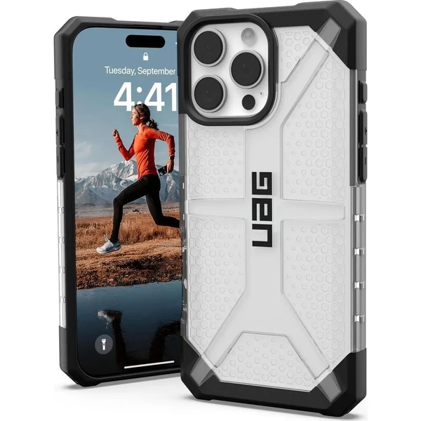 Прозорий чорний чохол Urban Armor Gear Plasma для iPhone 16 Pro Max в Чернівцях