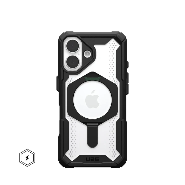 Протиударний чохол з підставкою UAG Plasma XTE MagSafe Black/Clear для iPhone 16 Plus
