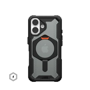 Протиударний чохол з підставкою UAG Plasma XTE MagSafe Black/Orange для iPhone 16  - Фото 1
