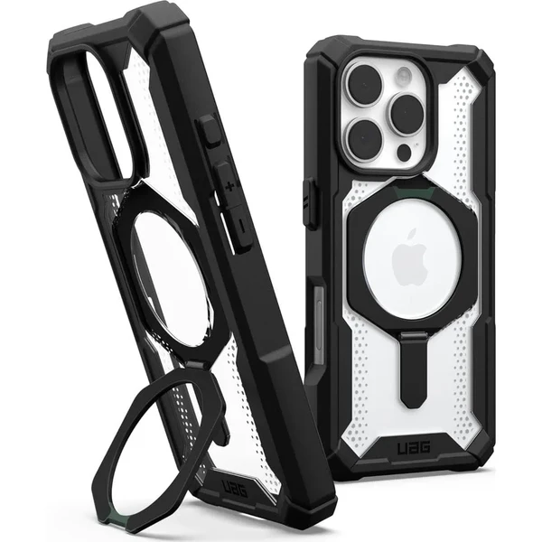 Прозорий чорний чохол Urban Armor Gear Plasma XTE Mag для iPhone 16 Pro