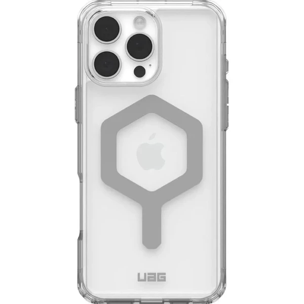 Прозорий срібний чохол Urban Armor Gear Plyo Mag для iPhone 16 Pro Max