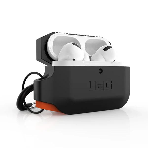 Протиударний чохол UAG Silicone Case Black | Orange для AirPods Pro у Дніпрі