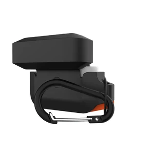 Противоударный чехол UAG Silicone Case Black | Orange для AirPods Pro - Фото 2