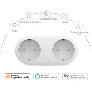 Розумна розетка Meross 2-в-1 Apple HomeKit з підтримкою Siri - Фото 4
