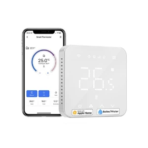 Розумний кімнатний Wi-Fi термостат для водяної теплої підлоги з LED-дисплеєм та Apple HomeKit | Meross Smart Thermostat