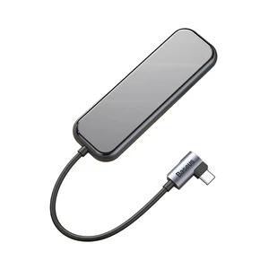 USB-C Хаб Baseus Mirror Multi-functional 5 в 1 USB Type-C to USB 3.0 x3 | HDMI 4K | PD для MacBook | iPad - Фото 2