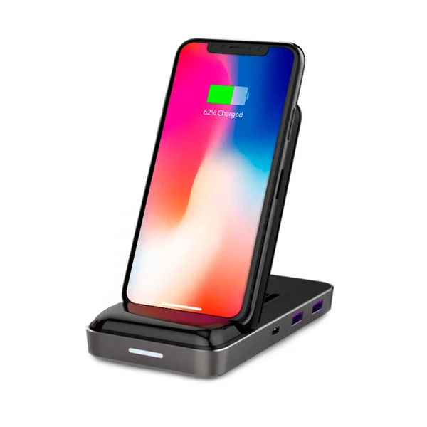 Бездротова зарядка з USB-C хабом HyperDrive 7.5W