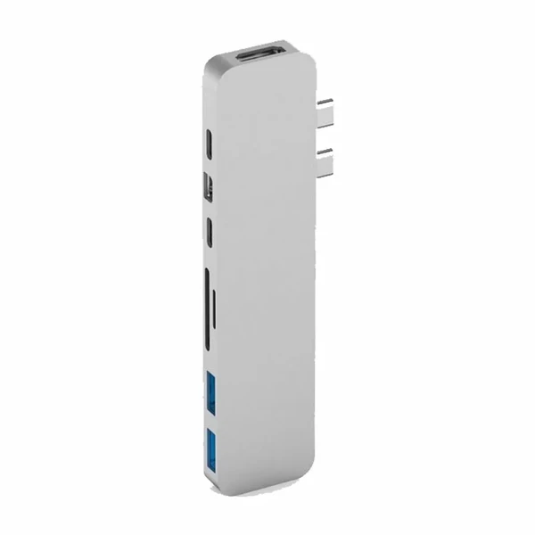Хаб (адаптер) HyperDrive PRO 8-in-2 USB-C 4K30Hz HDMI для MacBook Pro | Air Silver