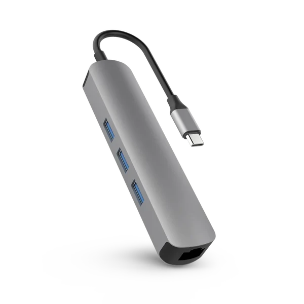 Хаб (адаптер) HyperDrive TUBE 6-in-1 USB-C PD 4K30Hz HDMI Hub для MacBook | iPad Space Gray