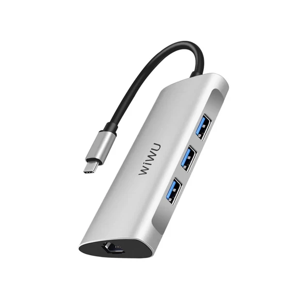 Хаб USB-C для MacBook Pro | Air Wiwu Alpha 6 в 1 в Кривому Розі