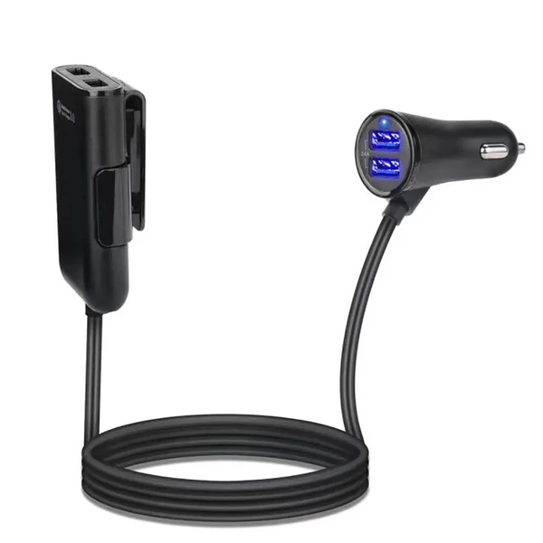 Автомобільний зарядний пристрій з подовжувачем iLoungeMax 4 USB QC 3.0