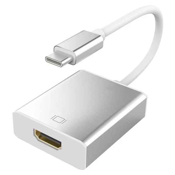 Перехідник iLoungeMax USB Type-C to HDMI Adapter Silver для Apple MacBook (2016-2020) у Броварах