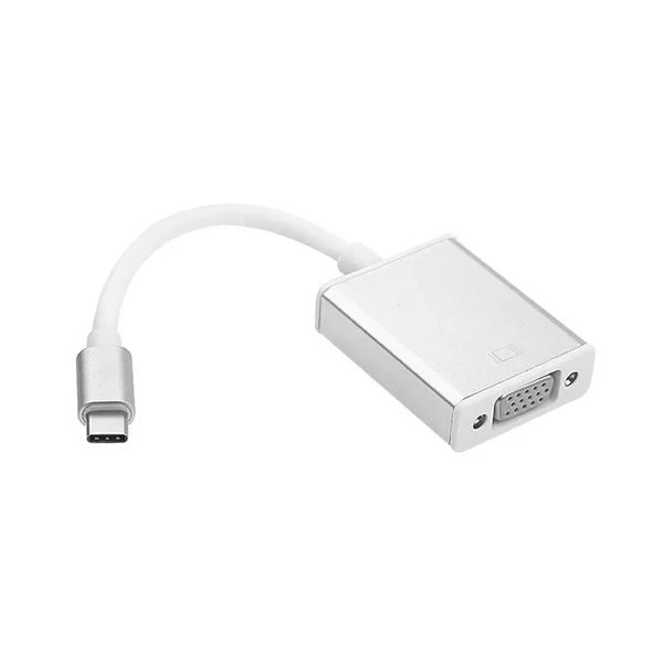 Адаптер (перехідник) iLoungeMax USB Type-C to VGA Adapter Silver для MacBook