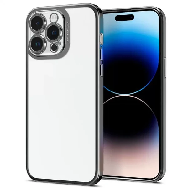 Защитный чехол Spigen Optik Crystal Chrome Grey для iPhone 14 Pro Max