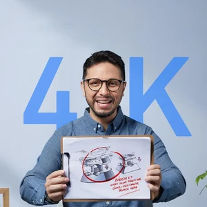 Веб-камера AnkerWork C310 4K з AI-автофокусом, мікрофоном з шумозаглушенням та вбудованою кришкою конфіденційності для PC/Mac - Фото 2