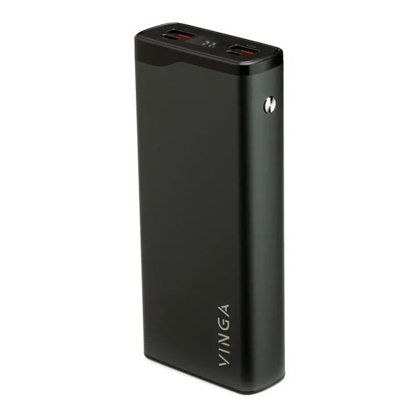 Повербанк Vinga 20000 mAh QC3.0+PD 3 Ports LCD Metal