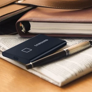 Внешний портативный SSD диск Samsung T7 Touch 1TB Black - Фото 9