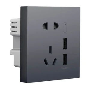 Умная Wi-Fi розетка Aqara Smart Socket H1 USB, ZigBee 3.0 2USB HomeKit QBCZ15LM - Фото 1
