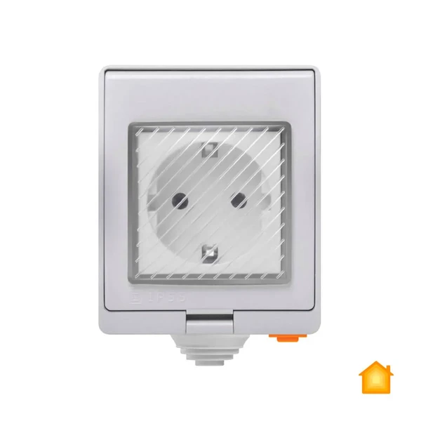 Водонепроникна розумна Wi-Fi розетка Sonoff S55TPF (DE) HomeKit