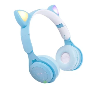 Беспроводные наушники iLoungeMax с кошачьими ушами Blue