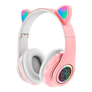 Беспроводные наушники iLoungeMax с кошачьими ушами Pink