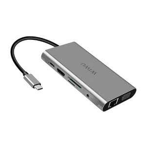 Алюминиевый концентратор WIWU Apollo USB Type-C 10 in 1 Hub Grey - Фото 3