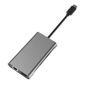 Алюминиевый концентратор WIWU Apollo USB Type-C 10 in 1 Hub Grey - Фото 2