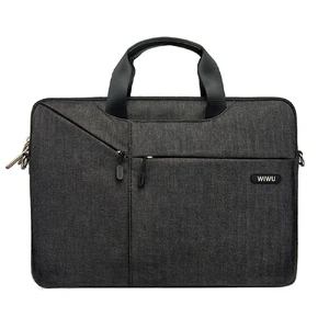 Нейлонова сумка WIWU GearMax City Commuter Bag Black для MacBook Pro 13" | 14" |  Air 13"  - Фото 1