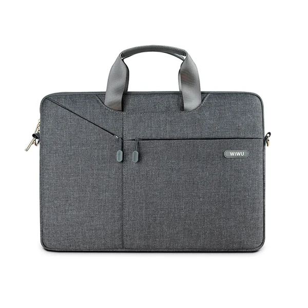 Нейлонова сумка WIWU GearMax City Commuter Bag Grey для MacBook Pro 13" | 14" |  Air 13"