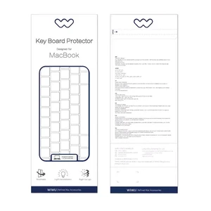 Силиконовая накладка на клавиатуру WIWU Key Board Protector для MacBook Pro 16" | Pro 13" (2020 | 2022) US - Фото 3