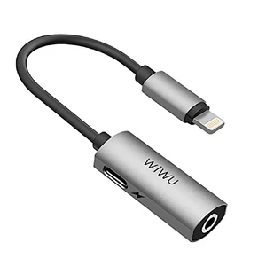 Перехідник WIWU LT01 Lightning Audio Adapter Grey