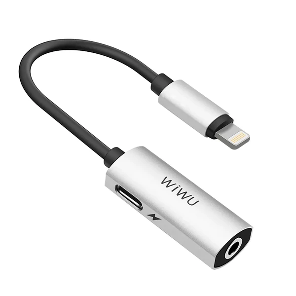 Перехідник WIWU LT01 Lightning Audio Adapter Silver у Вінниці