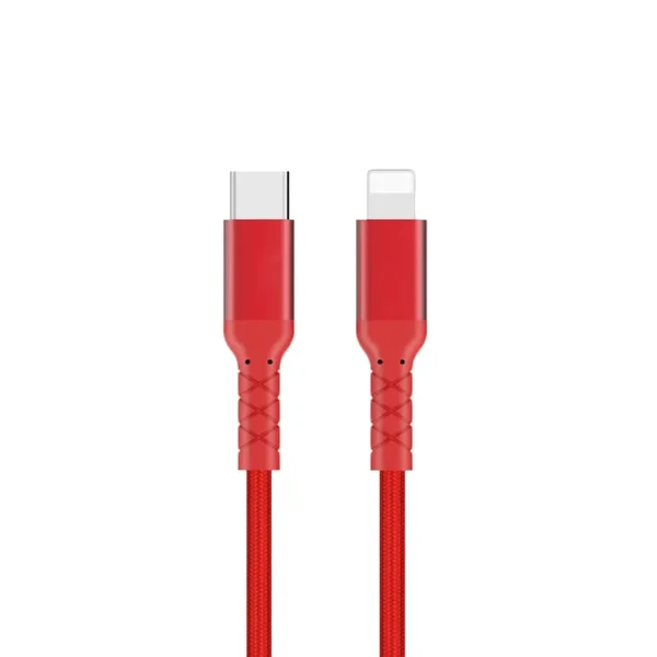 Нейлоновий кабель WIWU WP101 Type-C to Lightning Red
