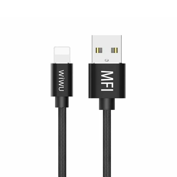 Кабель WiWU MFI USB-A to Lightning Black 1.2m