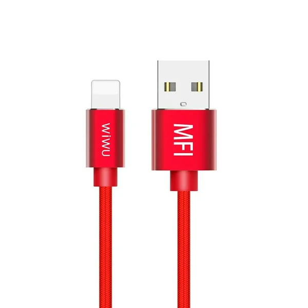 Кабель WiWU MFI USB-A to Lightning Red 1.2m