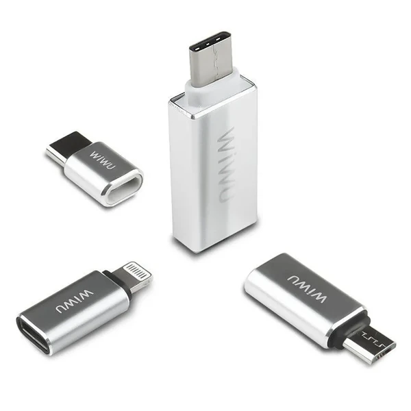 Набір адаптерів WIWU OTG (4 Pack) Grey