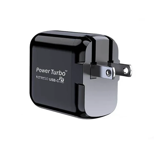 Зарядний пристрій Wiwu Power Turbo Dual Port PT1821 (US) + EU адаптер
