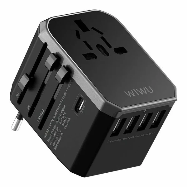 Універсальний зарядний пристрій для подорожей WIWU UA301 Universal Travel Adapter
