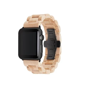 Деревянный ремешок Woodacessories Ecostrap Maple | Black для Apple Watch 42 | 44mm