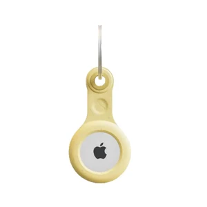 Эко-брелок с кольцом Woodcessories Bio Case Citrus Yellow для AirTag